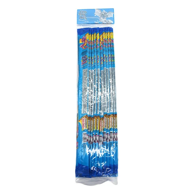 Dragon Tongue Blue Raspberry Gummy, 20g snack, chewy confectionery with vibrant blue raspberry flavor in a clear package.