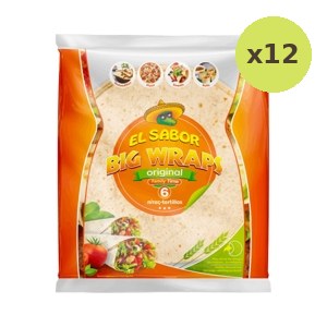 El Sabor Traditional Wraps 370 g – 12 Packs