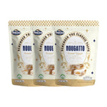 Nezline Nougatto Nougat Crisp snack with crispy nougat pieces and sweet confectionery texture, presented in an appealing close-up.
