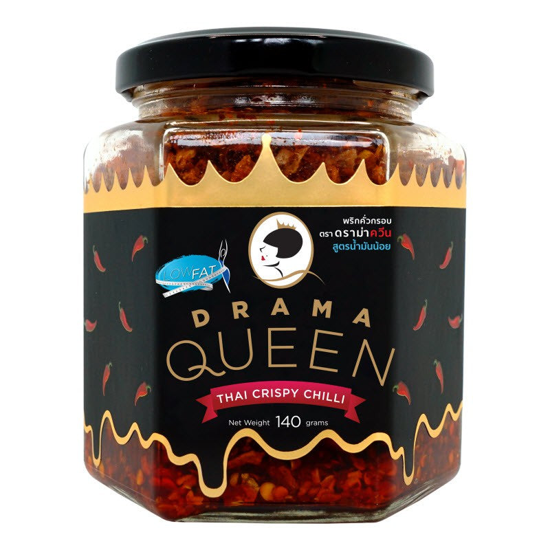 Drama Queen Crispy Chilli Low Fat snack in a bright packaging, showcasing the spicy, crispy chili flavor for healthy snacking.