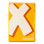 Oxo Chicken Cubes in a clear container, showing golden chicken bouillon cubes for cooking and seasoning.