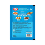 OK Multi-purpose Seasoning Powder 75g container, dry grocery product, with a close-up of the seasoning powder in a jar.