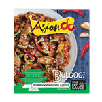 Asian DO Korean Style Beef Stir-Fry Sauce 70g dry grocery, featuring a jar of savory Korean beef stir-fry sauce with ingredients inside.