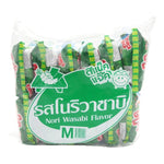 SNACK JACK Green Pea Nori-Wasabi snack pack, 15g x12, dry grocery snack with green peas, nori, and wasabi flavor.
