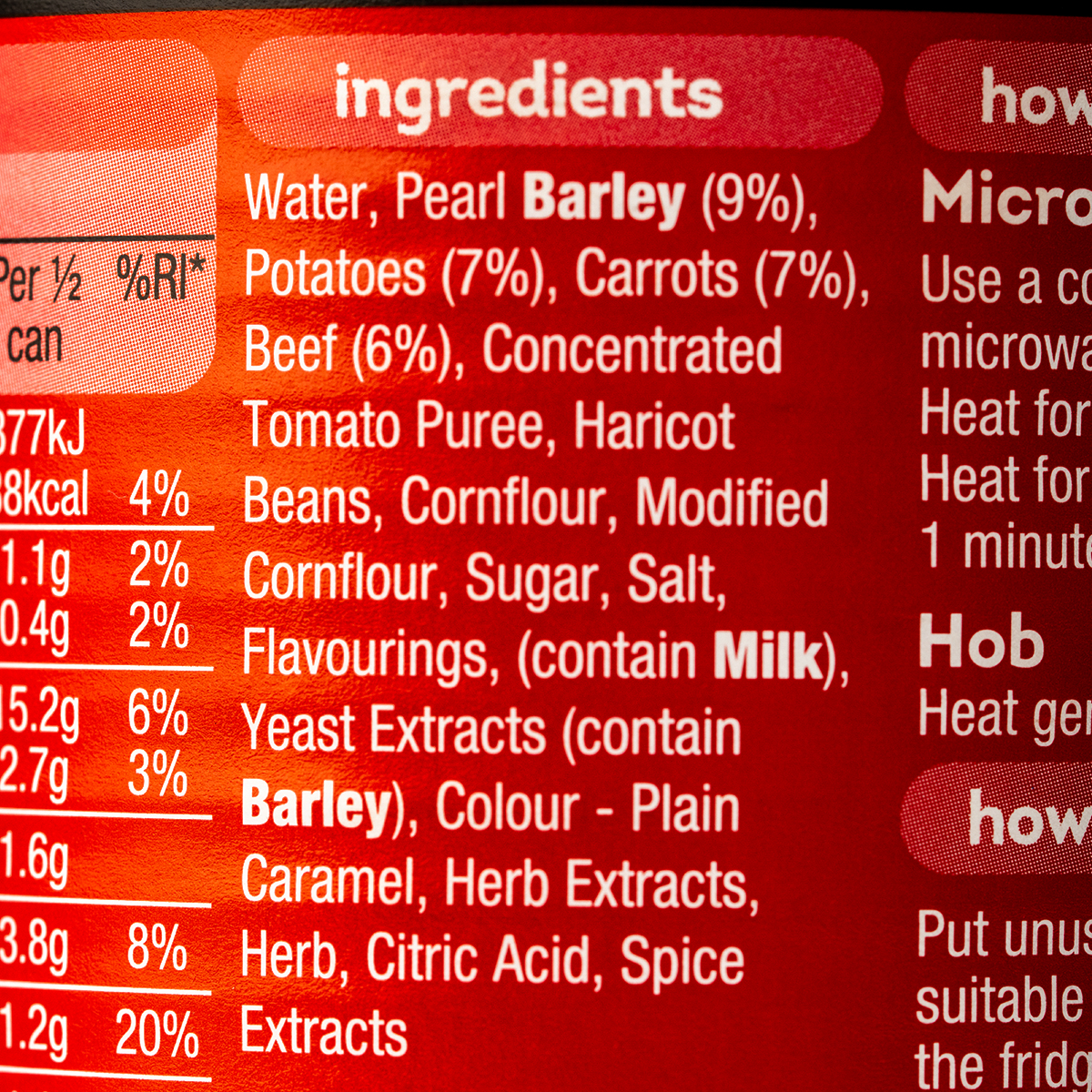 Heinz beef broth soup in a bowl, showing rich, savory beef broth with vegetables, ready to serve.