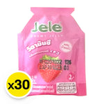 Jele Chewy Strawberry Jelly snack in 18g package, featuring vibrant red jelly with a chewy texture and strawberry flavor.