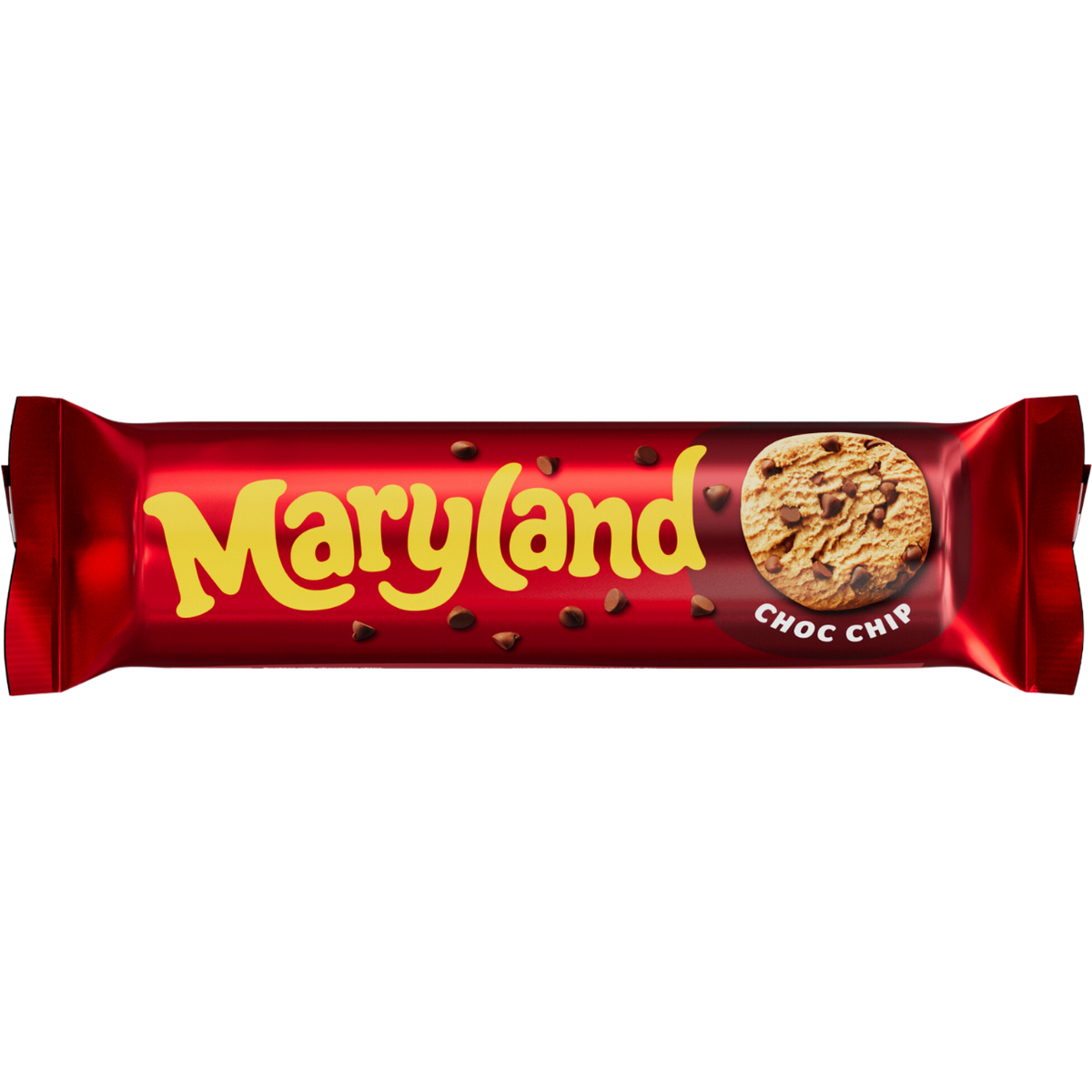 Maryland Treats chocolate chip cookies, confectionery snacks with golden-brown edges and chocolate chips, fresh and homemade appearance