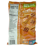 General Mills Chex Mix Cheddar snack bag with crunchy cereal pieces and cheese flavor, perfect for snacking.