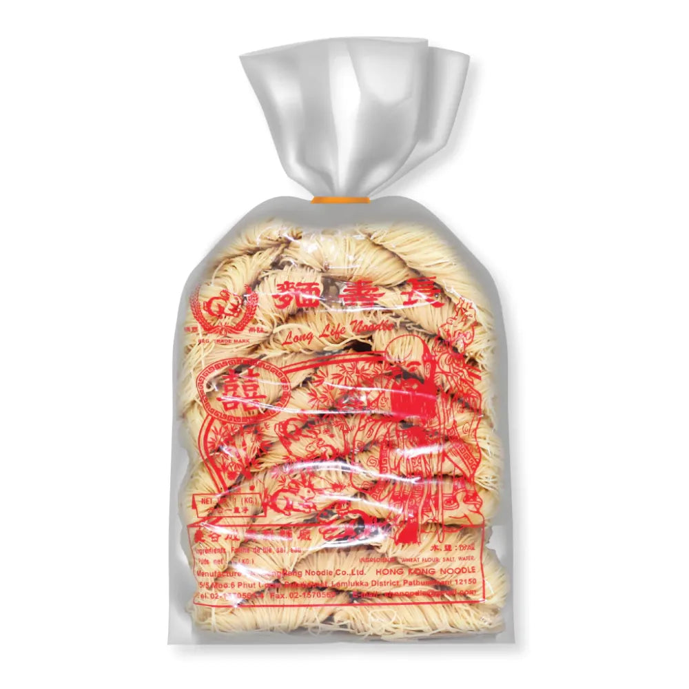 Dry grocery image of Rabbit Brand Hong Kong Style Noodles 1kg, showcasing the packaged instant noodle product.