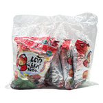 Pack of six TAOKAENOI spicy fried seaweed snacks, 10g each, crispy and flavorful dry grocery snack for snacking or sharing.