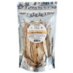 Chaokhunpoo Mashed Sand Whiting Fish confectionery snack in a packaging with a fish illustration and vibrant colors.