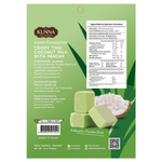 Kunna Crispy Thai Coconut Milk with Pandan snack, showing golden crispy confections infused with coconut and pandan flavor.