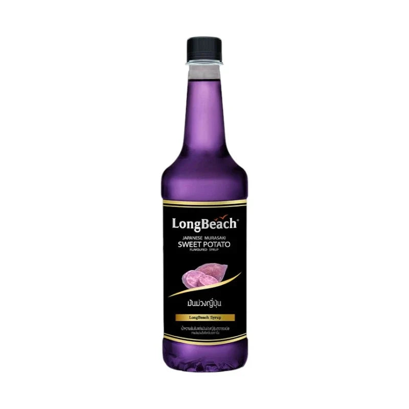 LongBeach Japanese Sweet Potato Syrup in a 740ml bottle, showcasing the dark, thick syrup used in cooking and desserts.