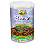Dry roasted and lightly salted pecans from Nut Walker, a delicious confectionery snack with crunchy, flavorful pecan nuts.