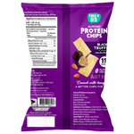 Xongdur Almond Protein Chips with Black Truffle flavor, a savory confectionery snack featuring crunchy almond chips infused with truffle.