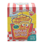 HAPPIE SNACK Fruit Gummy pack with 12 individual 18g bags, colorful gummy candies in a clear snack package