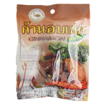Krung Sri cinnamon sticks in a clear jar, showcasing their rich brown color and rolled shape, ideal for cooking and baking.