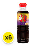Takumi Aji Shoyu Sauce 200ml bottle, Japanese soy sauce in six-pack, ideal for cooking and seasoning in dry grocery.