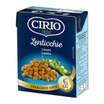 Dry Cirio Beans box showing a neatly stacked package of Cirio brand dry beans in a white and blue box.