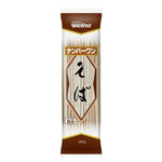 Nisshin Welna soba noodles made from buckwheat and Japanese wheat, 200g package of dry Japanese grocery product.