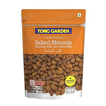 Tong Garden Almond confectionery snacks in a clear bowl, showcasing roasted almonds with a golden-brown coating.