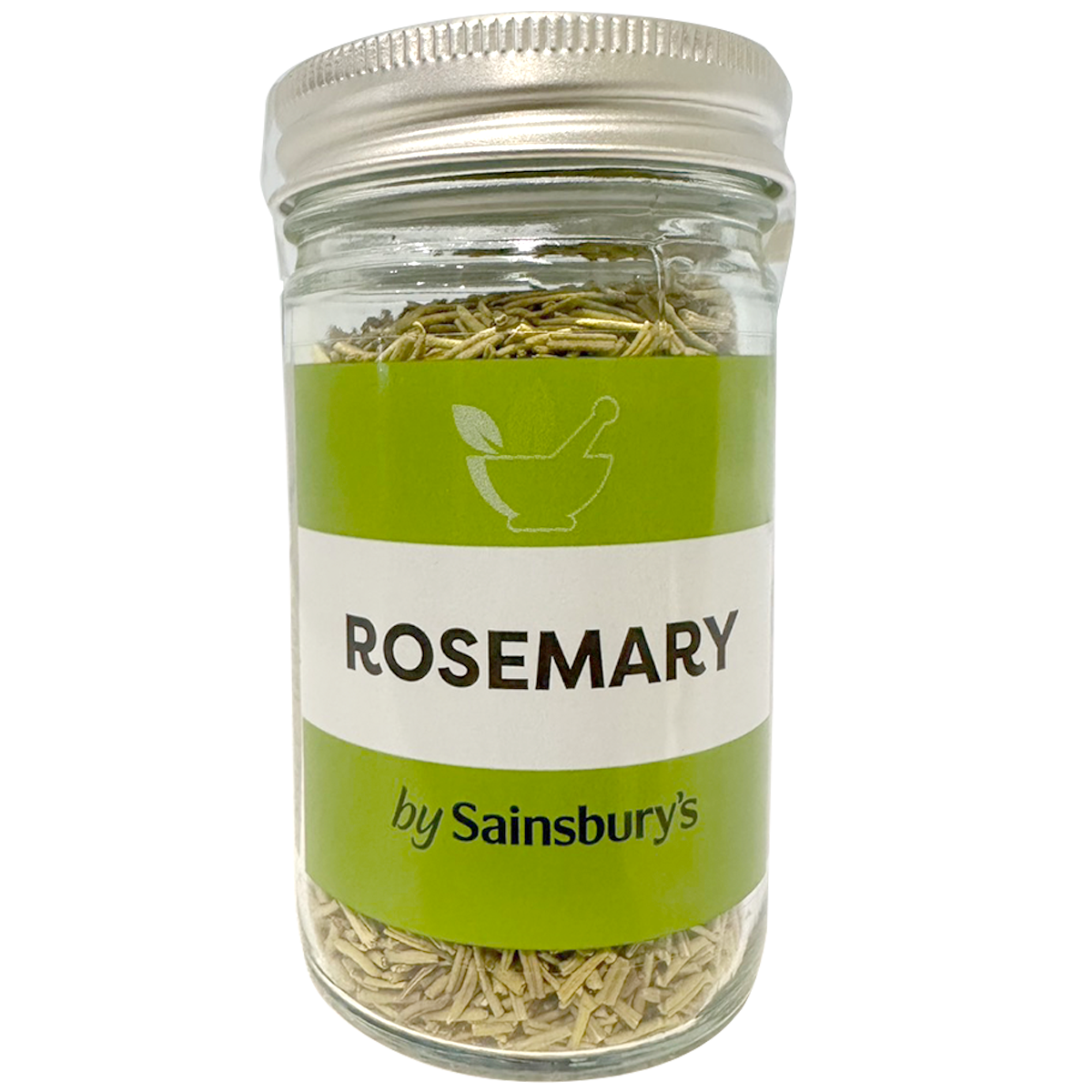 Fresh Sainsbury's rosemary bunch, aromatic green herbs for cooking, with leafy sprigs and woody stems.