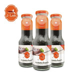 J-lek Jae Lek Black Pepper Sauce in a 350g glass bottle, dry grocery product with dark pepper sauce visible inside.