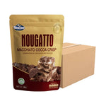 Nezline Nezline Nougatto Nougat Crisp snack with crunchy nougat and caramel, presented in a close-up shot.