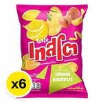 Tasto Potato Chips Salt & Sour Flavor 42g, crispy snack bags in a six-pack, ideal for dry grocery and snack lovers.