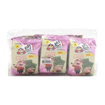 Taokaenoi Seaweed Roasted Pink Salt snack pack, crispy dried seaweed in a 4x6 pack, ideal for dry grocery and snack lovers.