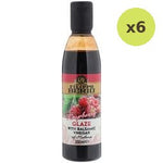 Filippo Berio Raspberry Glaze with Balsamic Vinegar of Modena 250ml – 6 Packs