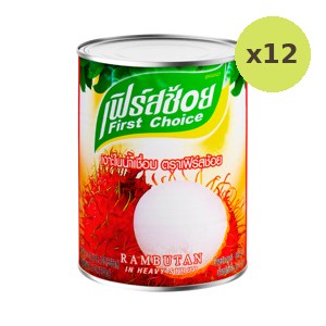 First Choice Rambutan In Heavy Syrup 565 g – 12 Packs