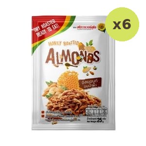 Flower Food Honey Roasted Almonds 25 g – 6 Packs