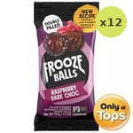 Frooze Balls Raspberry Dark Choc 70g – 12 Packs