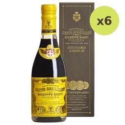 Giuseppe Giusti Aceto Balsamico Di Modena IGP 4Medals Yellow 250ml – 6 Packs