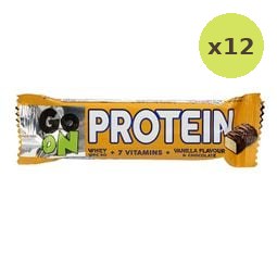 Go on Whey Protein Bar Vanilla Flavour And Chocolate 50g – 12 Packs