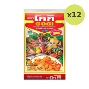 Gogi Tepung Campuran Tempura 500 g – 12 Packs