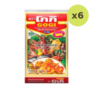 Gogi Tepung Campuran Tempura 500 g – 6 Packs