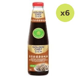 Golden Chef Royale Vegetarian Oyster Sauce with Dried Mushroom 480g – 6 Packs