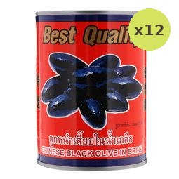 Golden Horse Chinese Black Olive in Brine 565g – 12 Packs