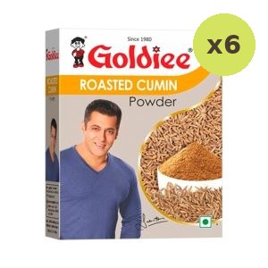 Goldiee Roasted Cumin Powder 100 g – 6 Packs