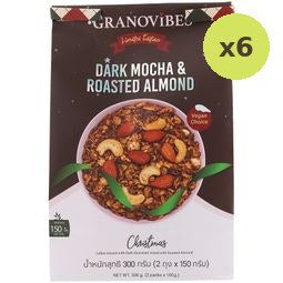 Granovibes Granola Dark Mocha & Roasted Almond 300g – 6 Packs