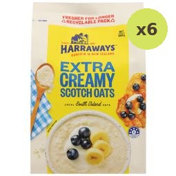 Harraways Extra Creamy Scotch Oats 800g – 6 Packs