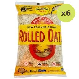 Harraways Rolled Oats 1kg – 6 Packs