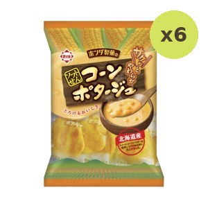 Honda Corn Soup Flavored Senbei Crackers 72 g – 6 Packs