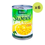 Hope Sweet Corn In Brine Size 400 g – 6 Packs