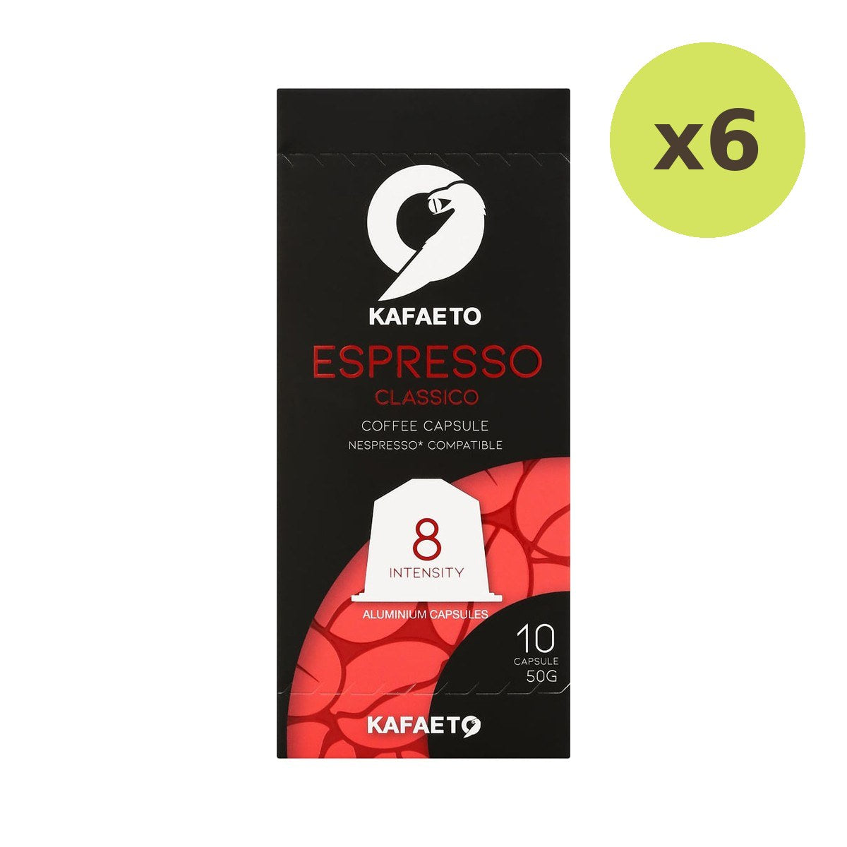 Kafaeto Espresso Classico Coffee Capsule 50 g – 6 Packs