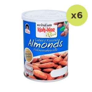 Koh Kae Plus Salted Roasted Almonds 120 g – 6 Packs