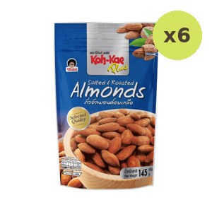 Kohkae Plus Salted And Roasted Almonds 145 g – 6 Packs