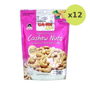 Kohkae Plus Salted Roasted Cashew Nuts 400 g – 12 Packs